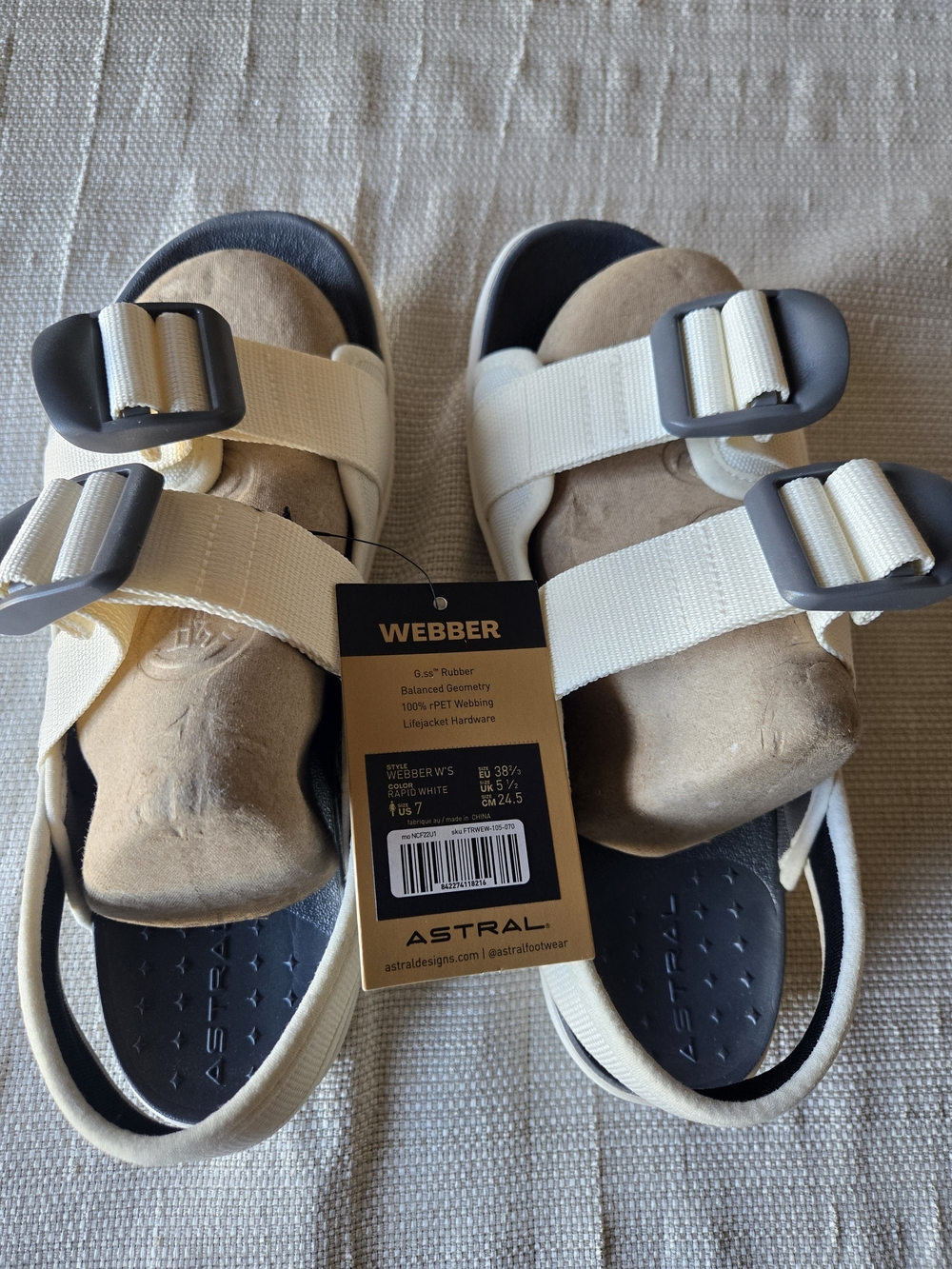 Astral Webber W's Sandal in Rapid White - Women's Size 7